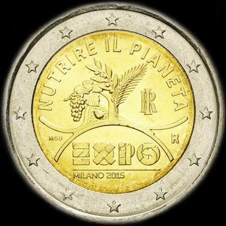 Italie 2015 - Exposition Universelle de Milan - 2 euro comm�morative