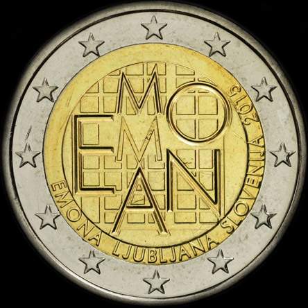 Slov�nie 2015 - 2000 ans de la ville antique d'Emona (Ljubljana)
 - 2 euro comm�morative