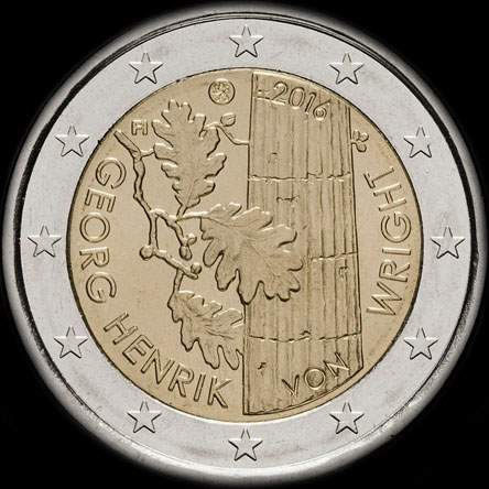 Finlande 2016 - 100 ans de Georg Henrik Von Wright - 2 euro comm�morative