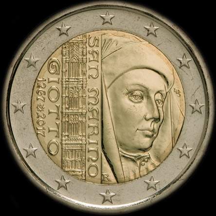 Saint-Marin 2017 - 750 ans de Giotto di Bondone - 2 euro commémorative