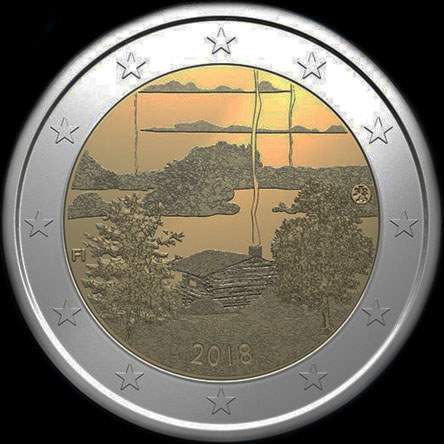 Finlande 2018 - Culture Finlandaise du Sauna - 2 euro comm�morative