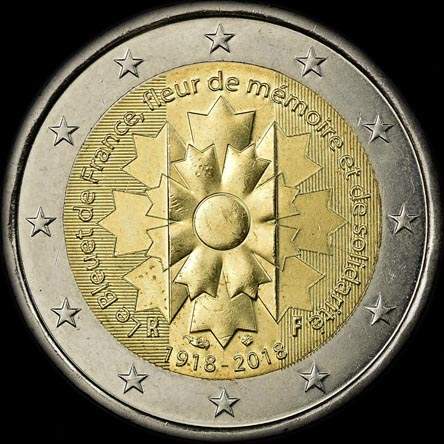 France 2018 - Le Bleuet de France - 2 euro comm�morative