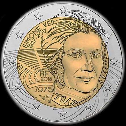 France 2018 - 90 ans de Simone Veil - 2 euro comm�morative