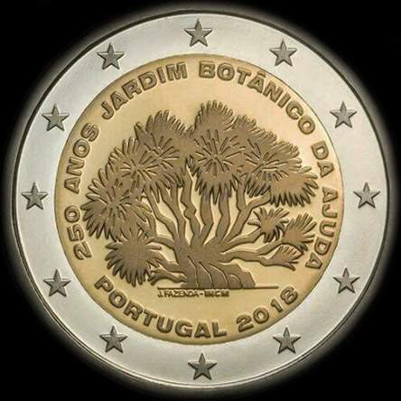 Portugal 2018 - Jardin Botanique de Ajuda - 2 euro comm�morative