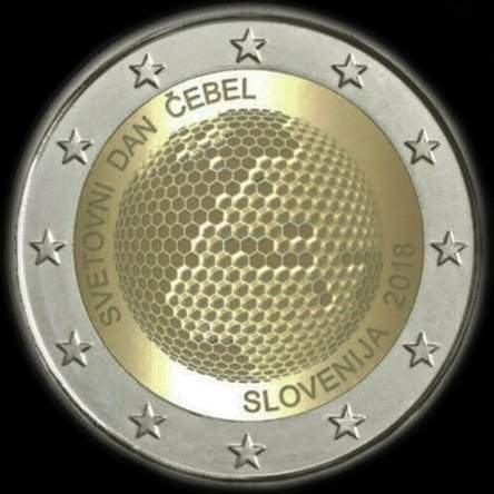 Slovénie 2018 - Journée Mondiale des Abeilles - 2 euro commémorative