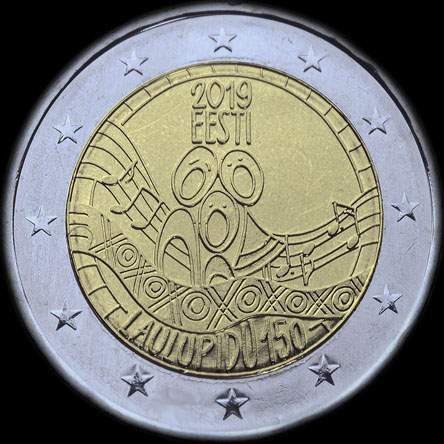 Estonie 2019 - 150 ans du Festival Estonien de la Chanson - 2 euro comm�morative