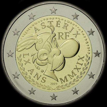 France 2019 - 60 ans d'Ast�rix - 2 euro comm�morative