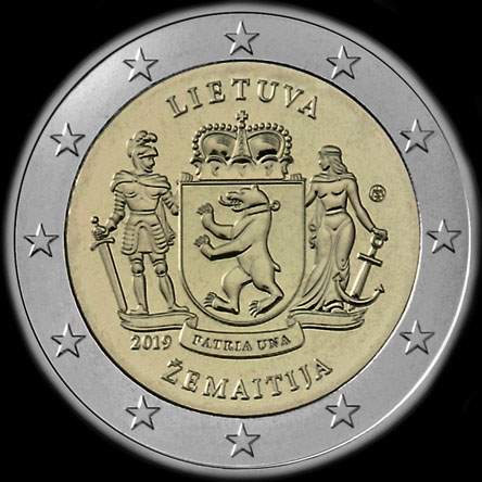 Lituanie 2019 - La Samogitie - 2 euro commémorative