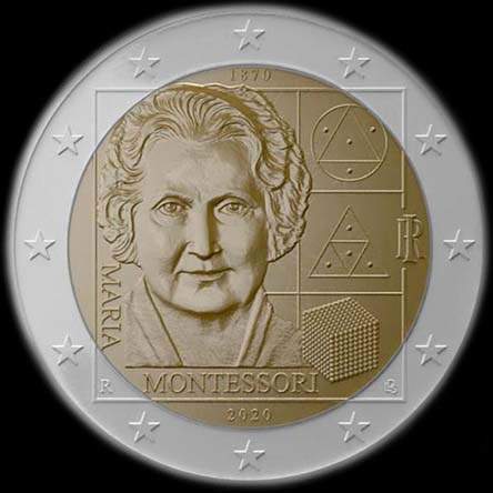 Italie 2020 - 150 ans de Maria Montessori - 2 euro comm�morative