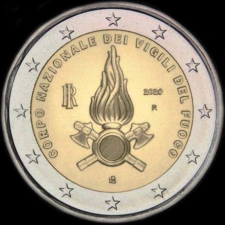 Italie 2020 - Corpo Nazionale dei Vigili del Fuoco (Sapeurs-Pompiers Italiens) - 2 euro comm�morative