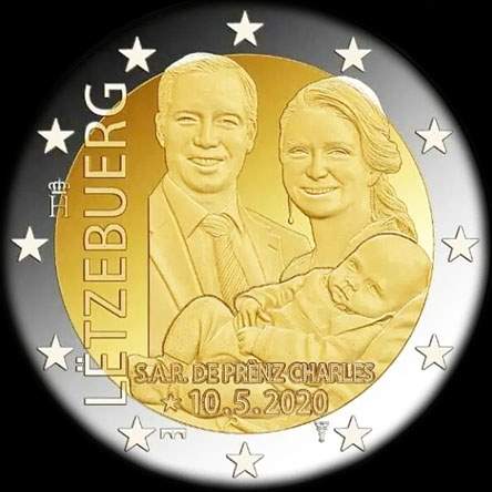 Luxembourg 2020 - Naissance du Prince Charles - 2 euro commémorative