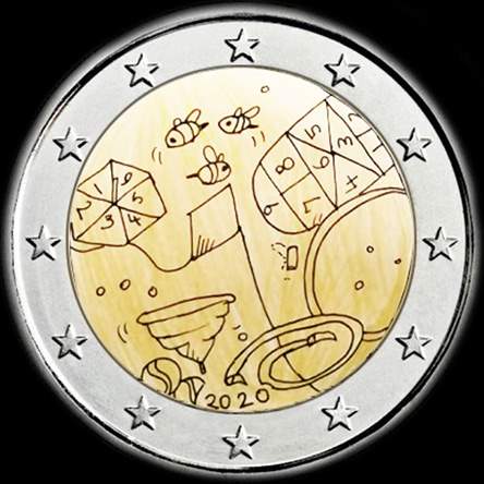 Malte 2020 - Solidarit� avec les Enfants - les Jeux - 2 euro comm�morative