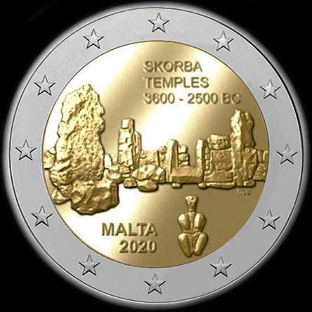 Malte 2020 - Site préhistorique de Skorba - 2 euro commémorative