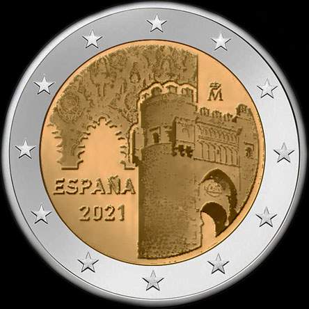 Espagne 2021 - Architecture Mudéjare d'Aragon - 2 euro commémorative