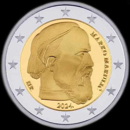 Croatie 2024 - 500 ans de la mort de Marko&nbsp;Maruli&cacute; - 2 euro comm�morative