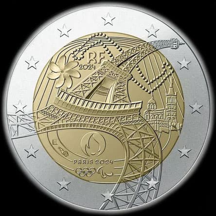 France 2024 - Jeux Olympiques 2024 - La Torche Olympique - 2 euro comm�morative