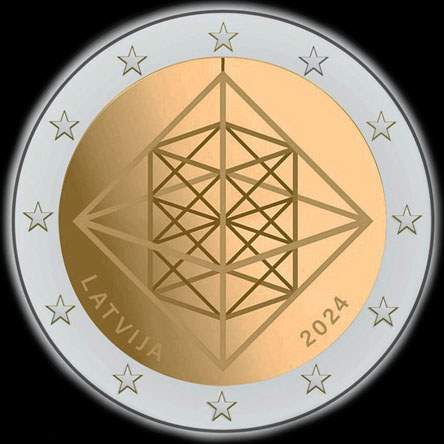 Lettonie 2024 - Le Himmeli, d�coration de No�l - 2 euro comm�morative