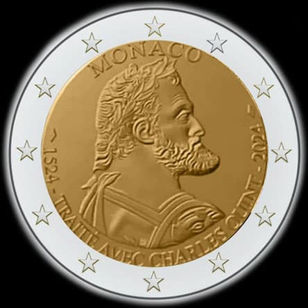 Monaco 2024 - 500 ans de la Principaut� - 2 euro comm�morative
