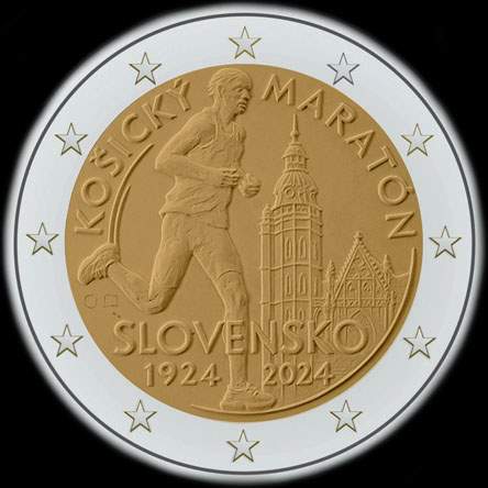 Slovaquie 2024 - 100 ans du marathon international de Ko&scaron;ice - 2 euro comm�morative