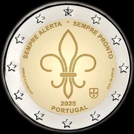 Portugal 2025 - Scoutisme mondial et mouvements de jeunesse - 2 euro comm�morative