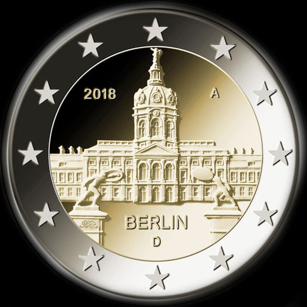 Allemagne 2018 - Berlin: Château de Charlottenburg - 2 euro commémorative