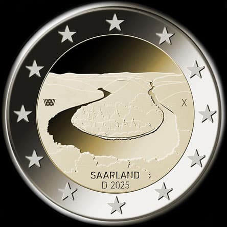 Allemagne 2025 - Sarre : m�andre de la Sarre - 2 euro comm�morative