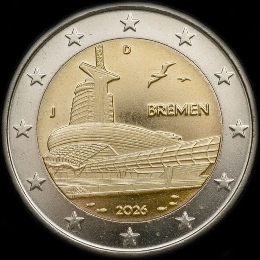 Allemagne 2026 - Bremen : Maison du Climat de Bremerhaven - 2 euro comm�morative