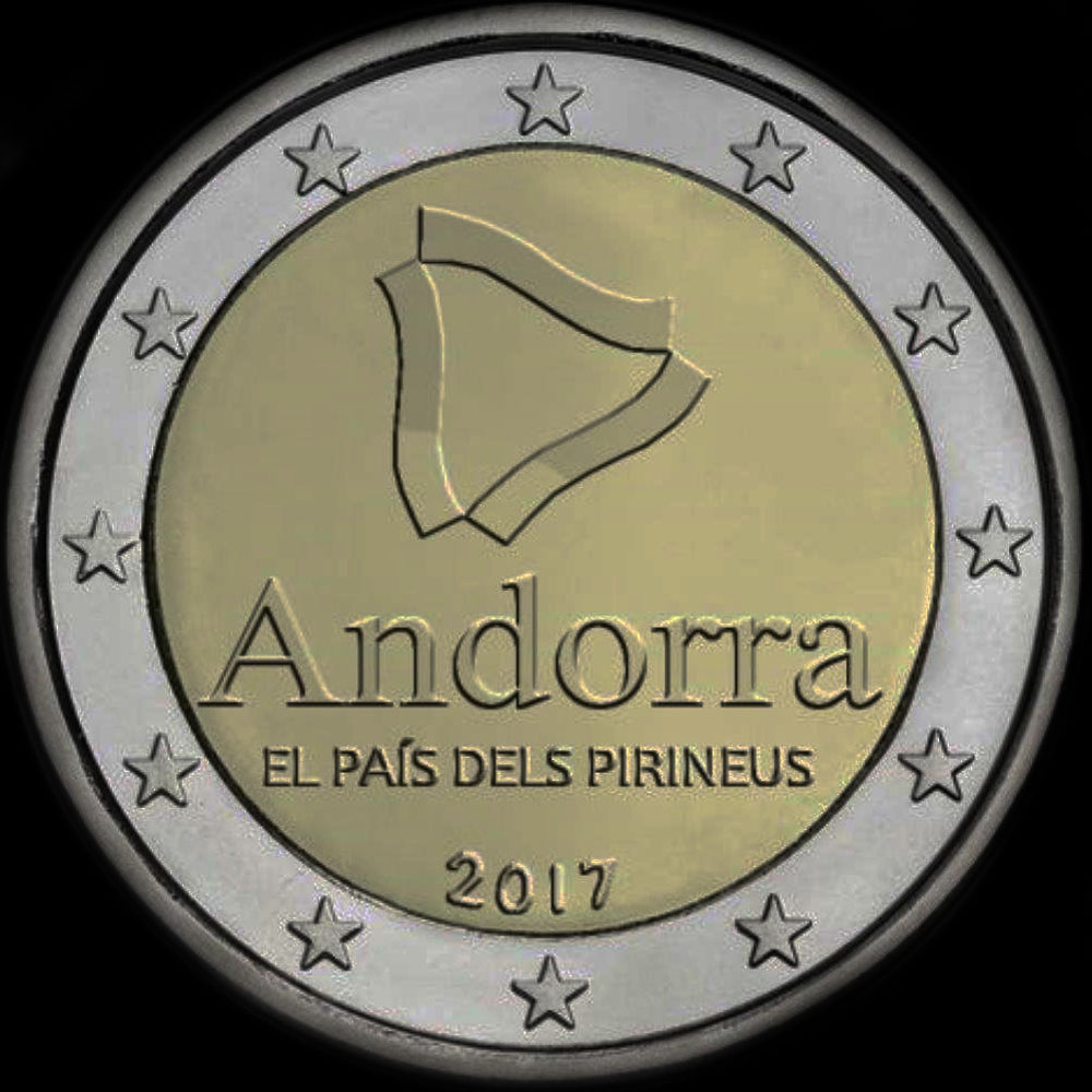 Andorre 2017 - Le Pays des Pyr�n�es - 2 euro comm�morative