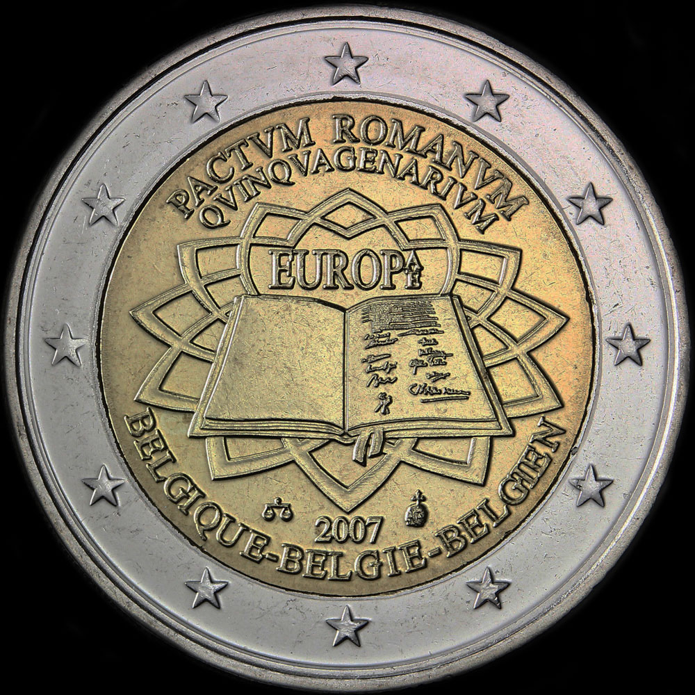 Belgique 2007 - 50 ans du Trait� de Rome - 2 euro comm�morative