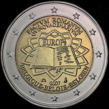 Belgique 2007 - 50 ans du Trait� de Rome - 2 euro comm�morative