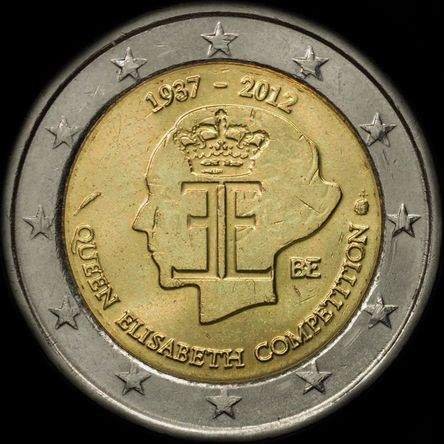 Belgique 2012 - 75 ans du Concours Musical de la Reine Elisabeth - 2 euro comm�morative