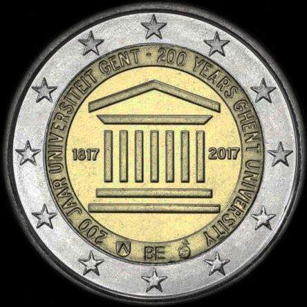 Belgique 2017 - 200 ans de l'Universit� de Gand - 2 euro comm�morative