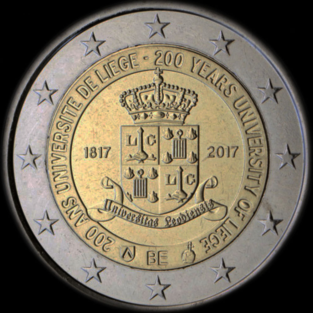 Belgique 2017 - 200 ans de l'Université de Liège - 2 euro commémorative