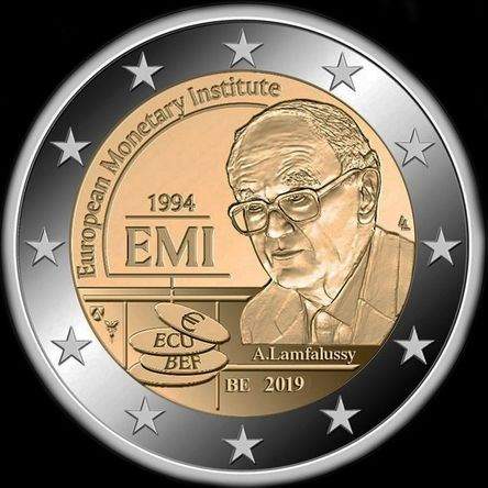 Belgique 2019 - 25 ans de l'Institut Monétaire Européen - 2 euro commémorative