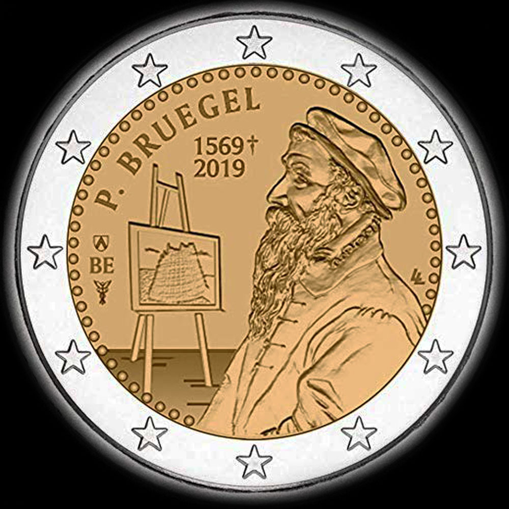 Belgique 2019 - 450�me anniversaire de la mort de Pieter Bruegel l'ancien - 2 euro comm�morative