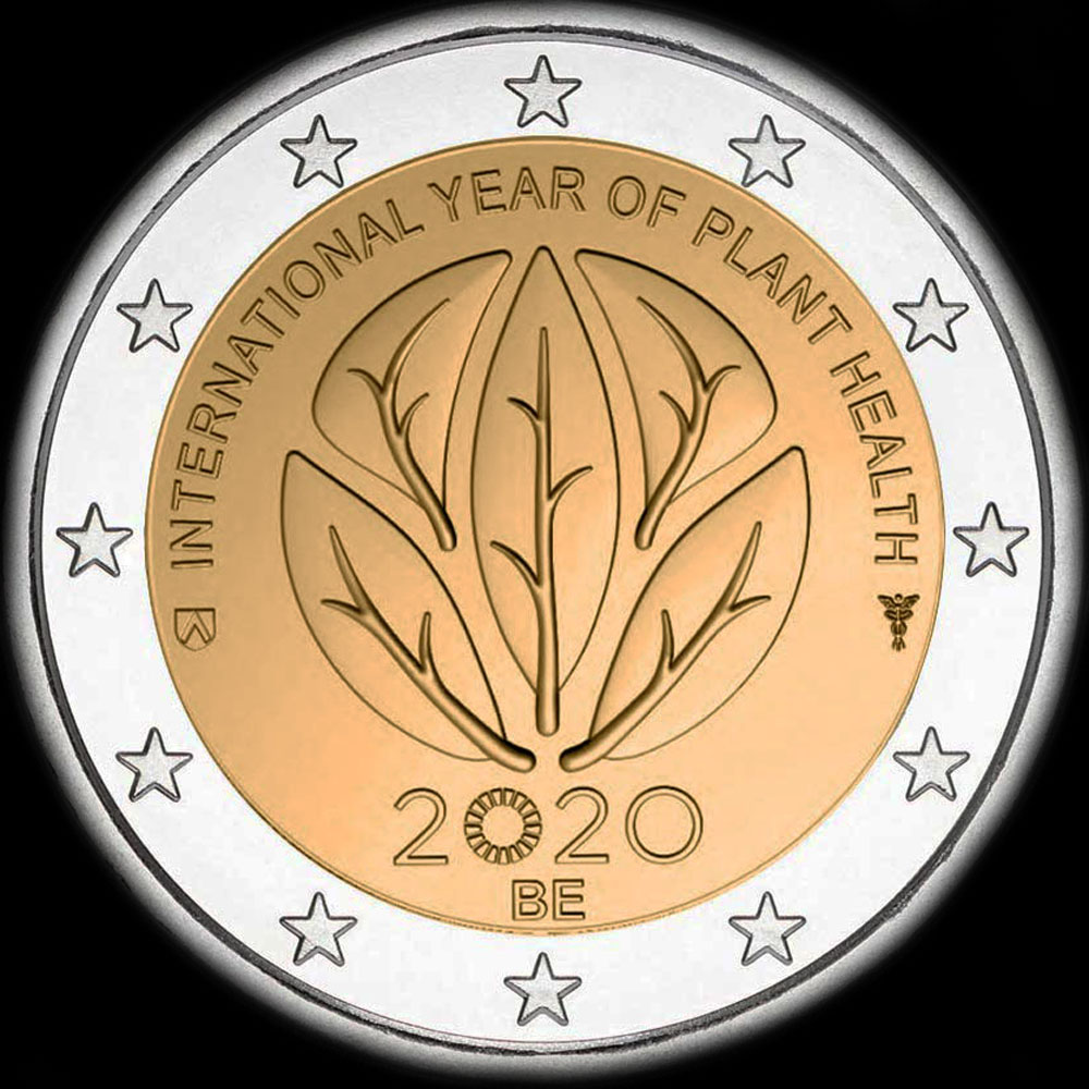 Belgique 2020 - Ann�e Internationale de la Sant� des Plantes - 2 euro comm�morative