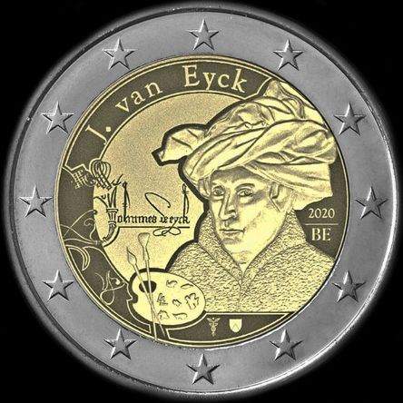 Belgique 2020 - Jan Van Eyck (peintre) - 2 euro comm�morative
