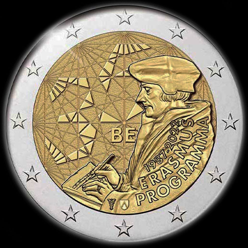 Belgique 2022 - 35 ans du programme Erasmus - 2 euro comm�morative