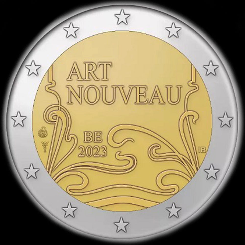 Belgique 2023 - Art Nouveau - H�tel Van Eetvelde - 2 euro comm�morative