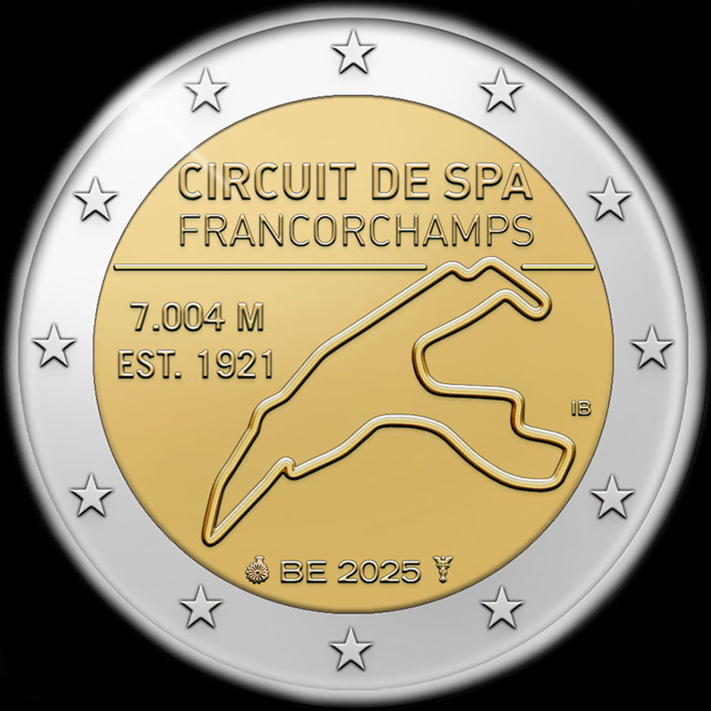 Belgique 2025 - Circuit de Spa-Francorchamps - 2&nbsp;euro&nbsp;comm�morative