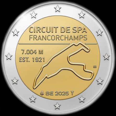 Belgique 2025 - Circuit de Spa-Francorchamps - 2 euro comm�morative
