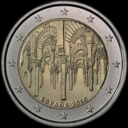 Espagne 2010 - Centre historique de Cordou - Héritage Mondial de l'Unesco - 2 euro commémorative