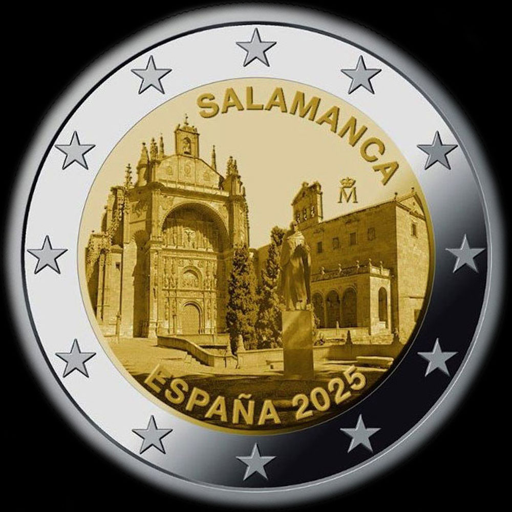 Espagne 2025 - Vieille ville de Salamanque - 2 euro comm&eacute;morative