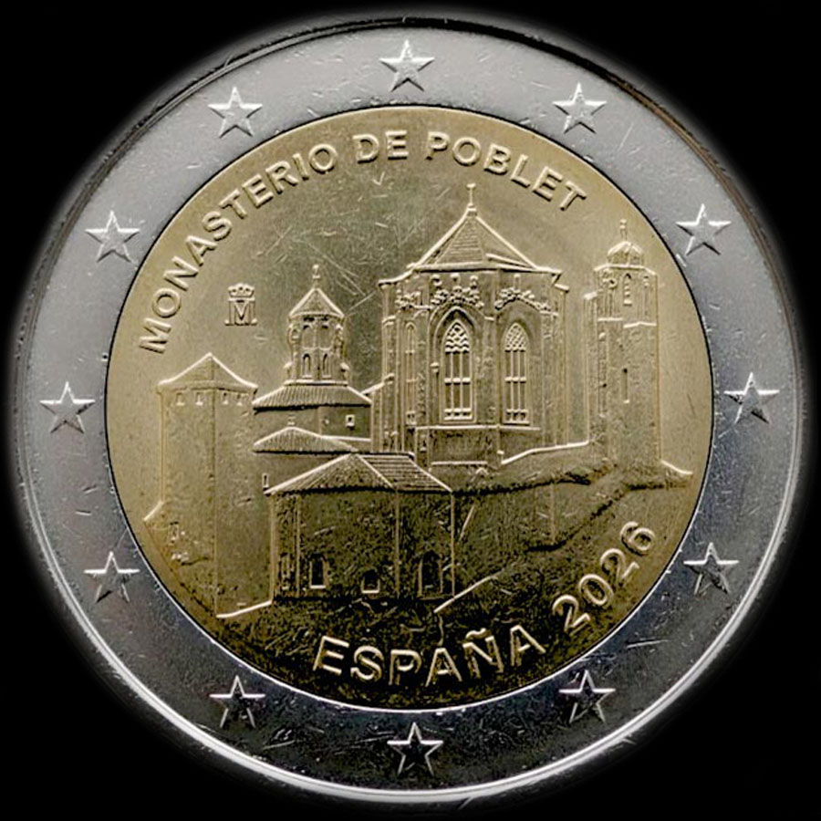 Espagne 2026 - Monast�re de Poblet - 2 euro comm&eacute;morative