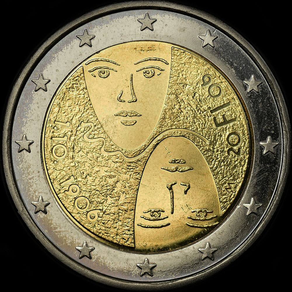 Finlande 2006 - 100 ans du Suffrage Universel et de l'Egalit� des Droits - 2 euro comm�morative