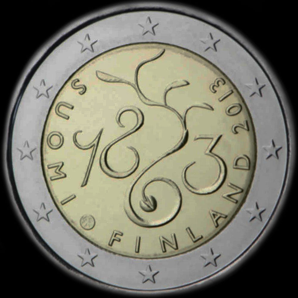 Finlande 2013 - 150 ans du Parlement de 1863 - 2 euro comm�morative