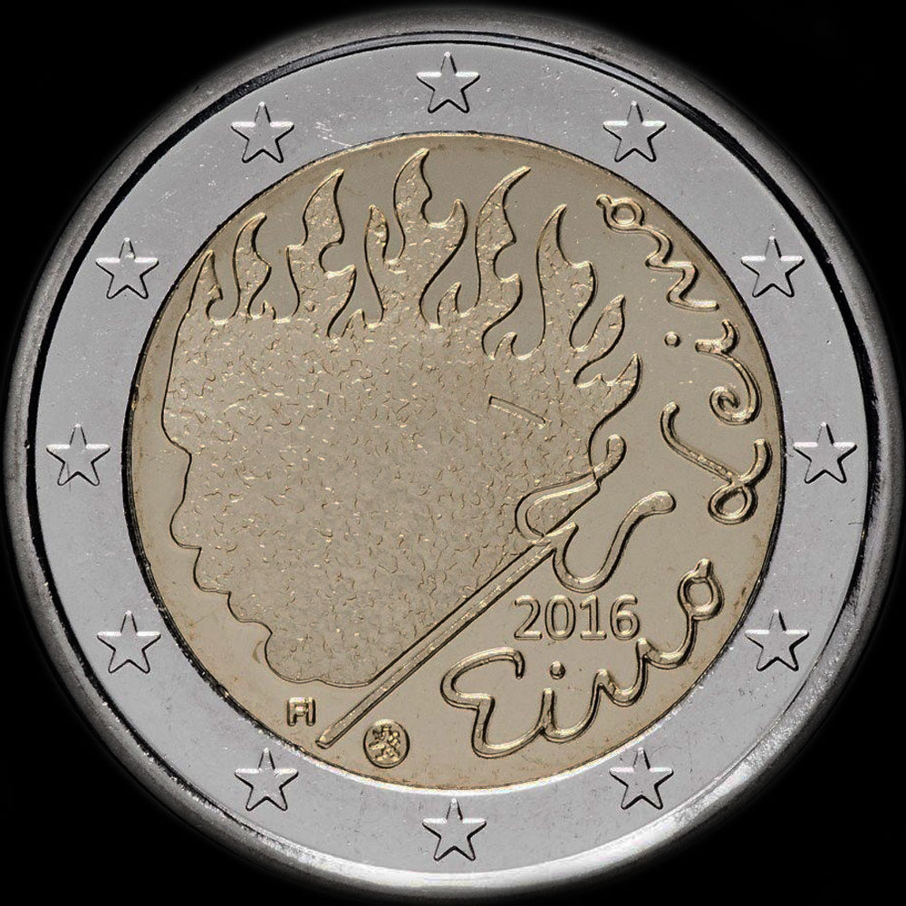 Finlande 2016 - 90 ans de la mort d'Eino Leino - 2 euro comm�morative