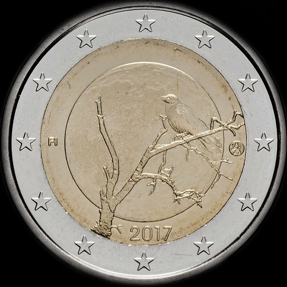 Finlande 2017 - Nature Finlandaise - Le Corbeau - 2 euro commémorative