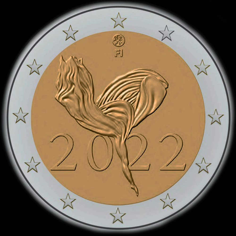 Finlande 2022 - 100 ans du Ballet National - 2 euro comm�morative