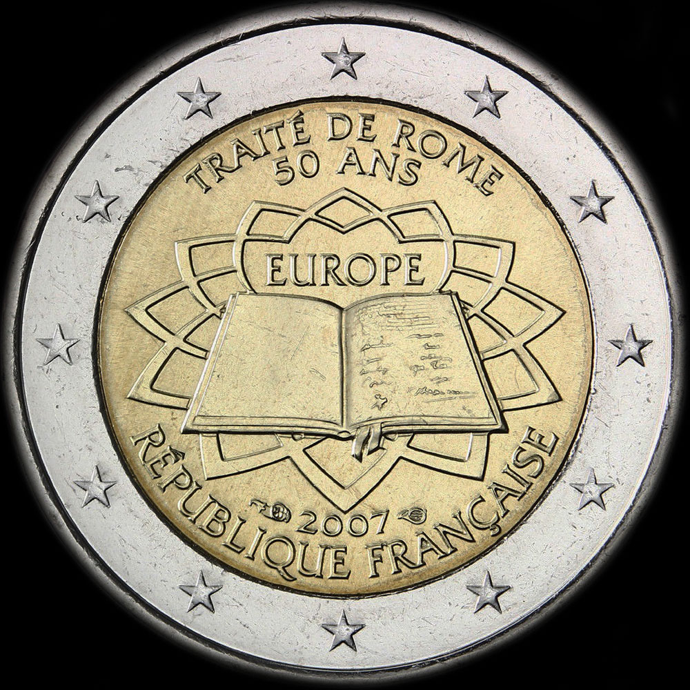 France 2007 - 50 ans du Trait� de Rome - 2 euro comm�morative